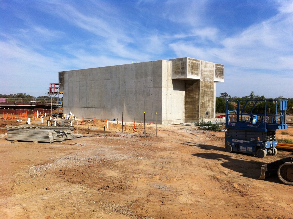 Numurkah WTP - 10MLD DAFF Water Retaining Structure Under Construction