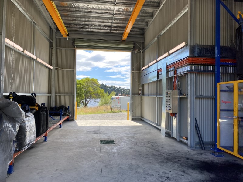 Lance Creek WTP PAC Dosing Building Delivery Entrance